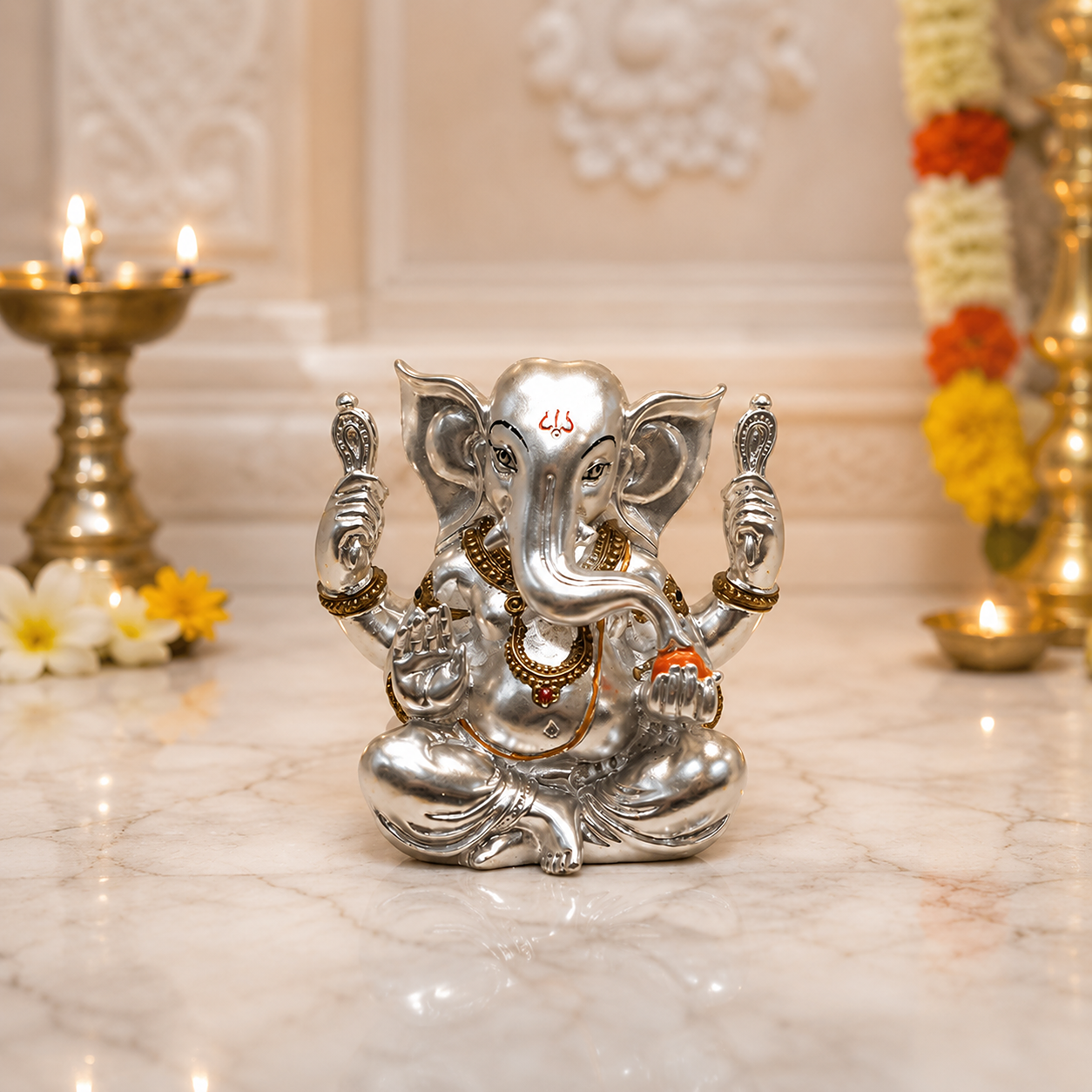 Silver Ganesh Ji